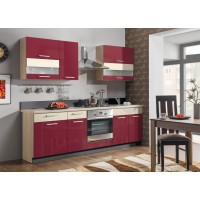 Virtuvės komplektas Moderna 240 MDF bordo